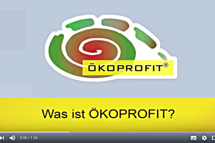 Screenshot des Erklärfilms zum Projekt ÖKOPROFIT