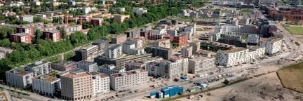 Luftbild der Bebauung in Freiham