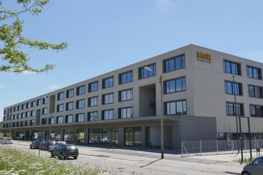 Straßenansicht des Gewerbehofes Nord