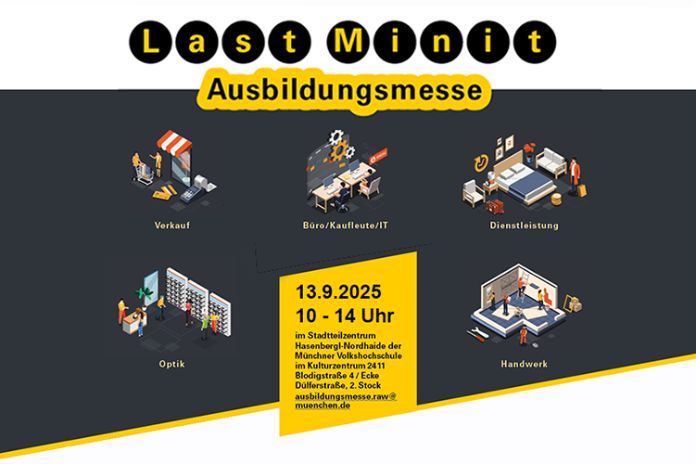 Die Last Minit Ausbildungsmesse findet am 13.September 2025 statt.