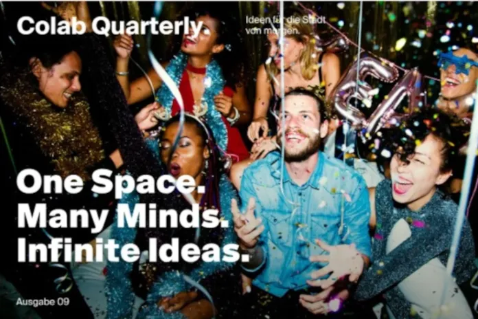 Titel Colab Quarterly September 2026 - feiernde Menschen