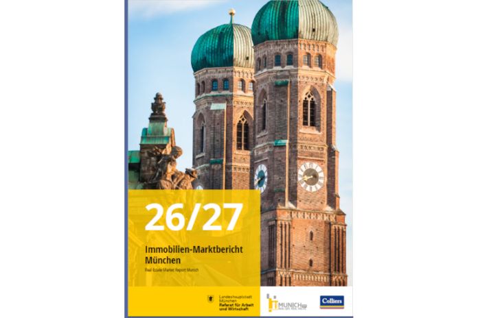 Titel des Immobilien-Marktbericht Müchen - Real Estate Market Report Munich