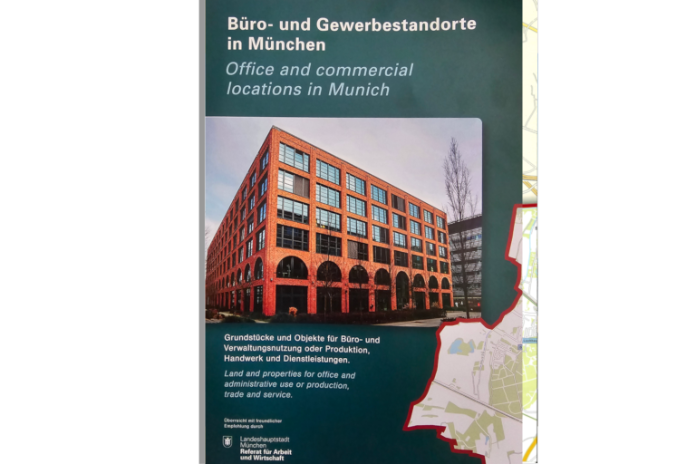 Titel der Karte Büro- und Gewerbestandorte München