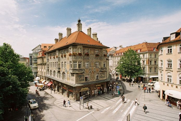 Das Ruffinihaus,  zentral gelegen am Rindermarkt in München