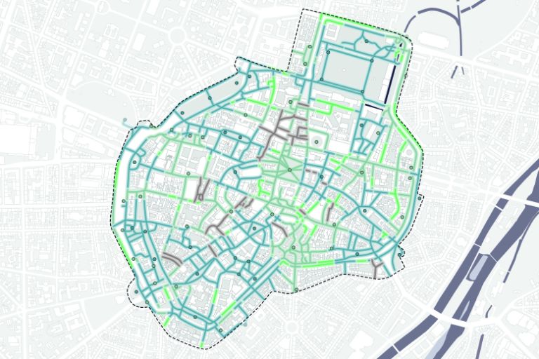 Karte aus dem Gutachten klimafitte Altstadt