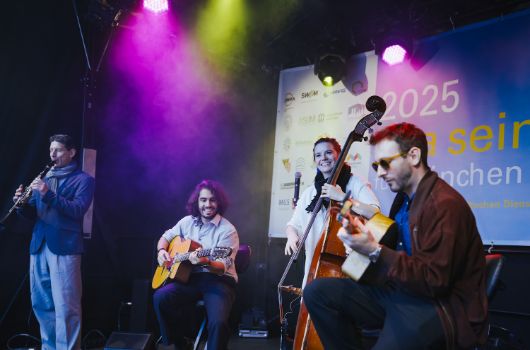 Musikquartett auf der Bühne