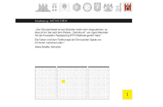 Quilt-Katalog - Der Münchner Dackel - Erklärtext