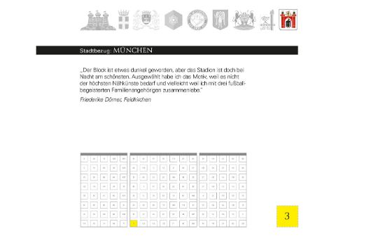 Quilt-Katalog - Erkdlärtext zur Allianz-Arenz