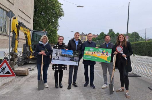 Pressebild Baubeginn Rheinstraße