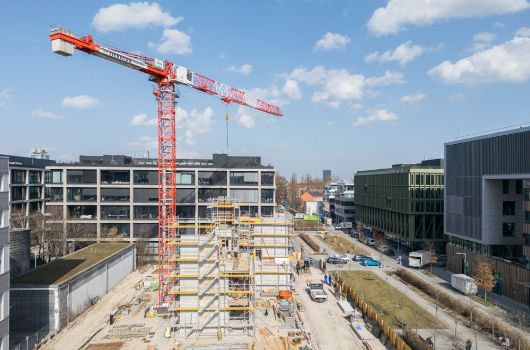 Ansicht Baustelle von der Haager Strasse aus.