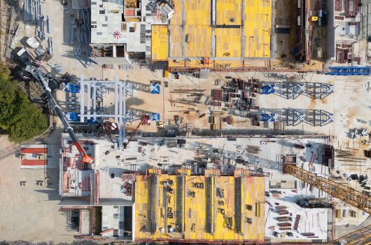 Drohnenaufnahme Baustelle