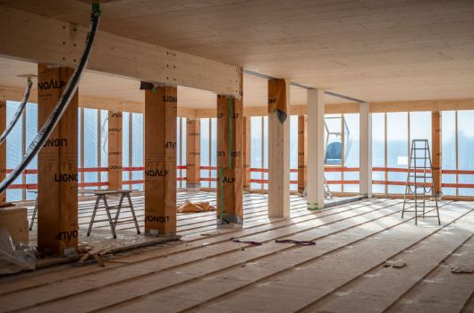 Freilegung der Kerven im dritten Obergeschoss des Hauses für Kinder