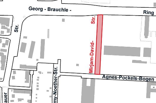 Mirjam-David-Straße: Verlauf