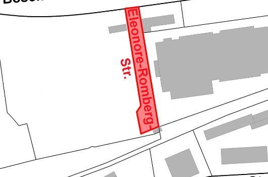 Straßenverlauf  - Eleonore-Romberg-Straße