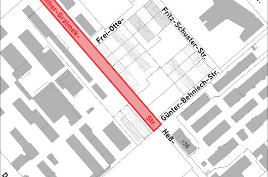 Verlauf Günther-Grzimek-Straße