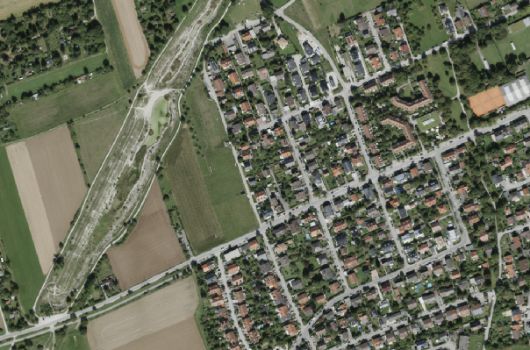 Luftbild Lagerfläche Allach