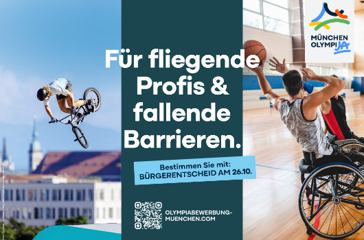 Themenmotiv für fliegende Profis und fallende Barrieren. 