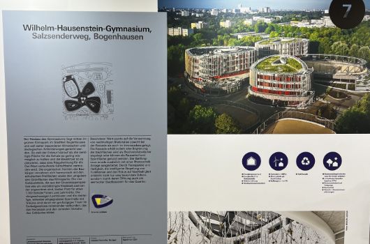 Ausstellungstafel zum Beispielprojekt Wilhelm-Hausenstein-Gymnasium