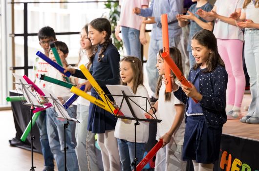 Musikalische Aufführung der Schüler*innen