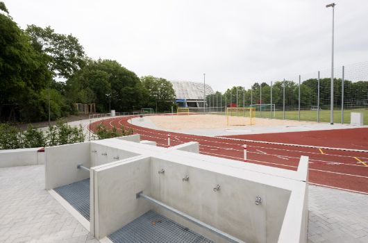 Wasserzapfstellen an der Sportanlage Siegenburger Straße