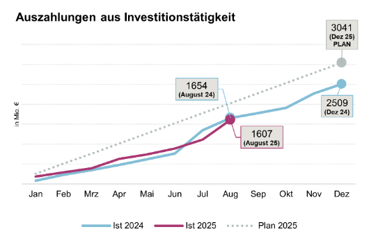 Auszahlungen aus Investitionstätigkeit