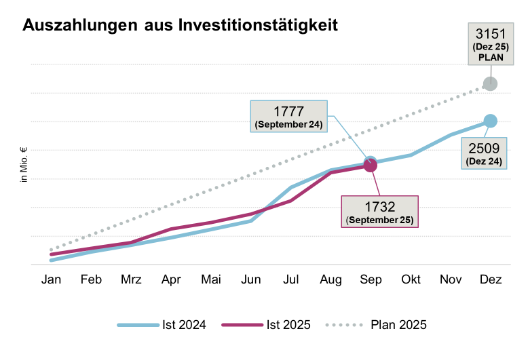 Auszahlungen aus Investitionstätigkeit