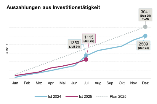 Auszahlungen aus Investitionstätigkeit