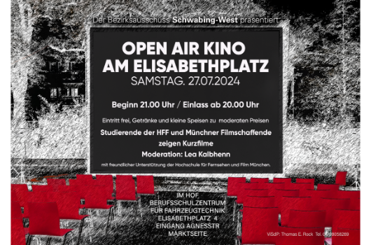 Open Air Kino am Elisabethplatz 2024