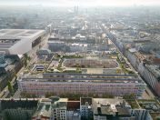 Bürogebäude THE VERSE aus der Vogelperspektive