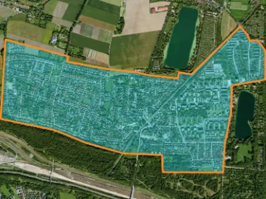 Luftbild der Fasanerie München