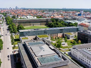 Das Kunstareal von oben