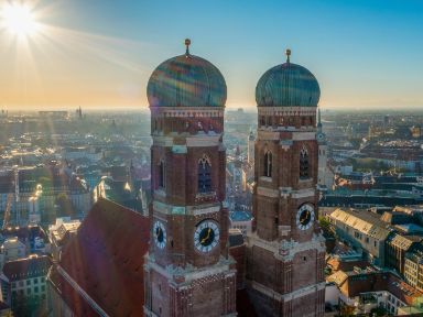 Luftbild Münchner Altstadt