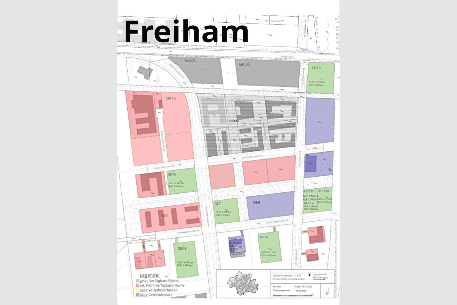 Karte Freiham Technologiepark