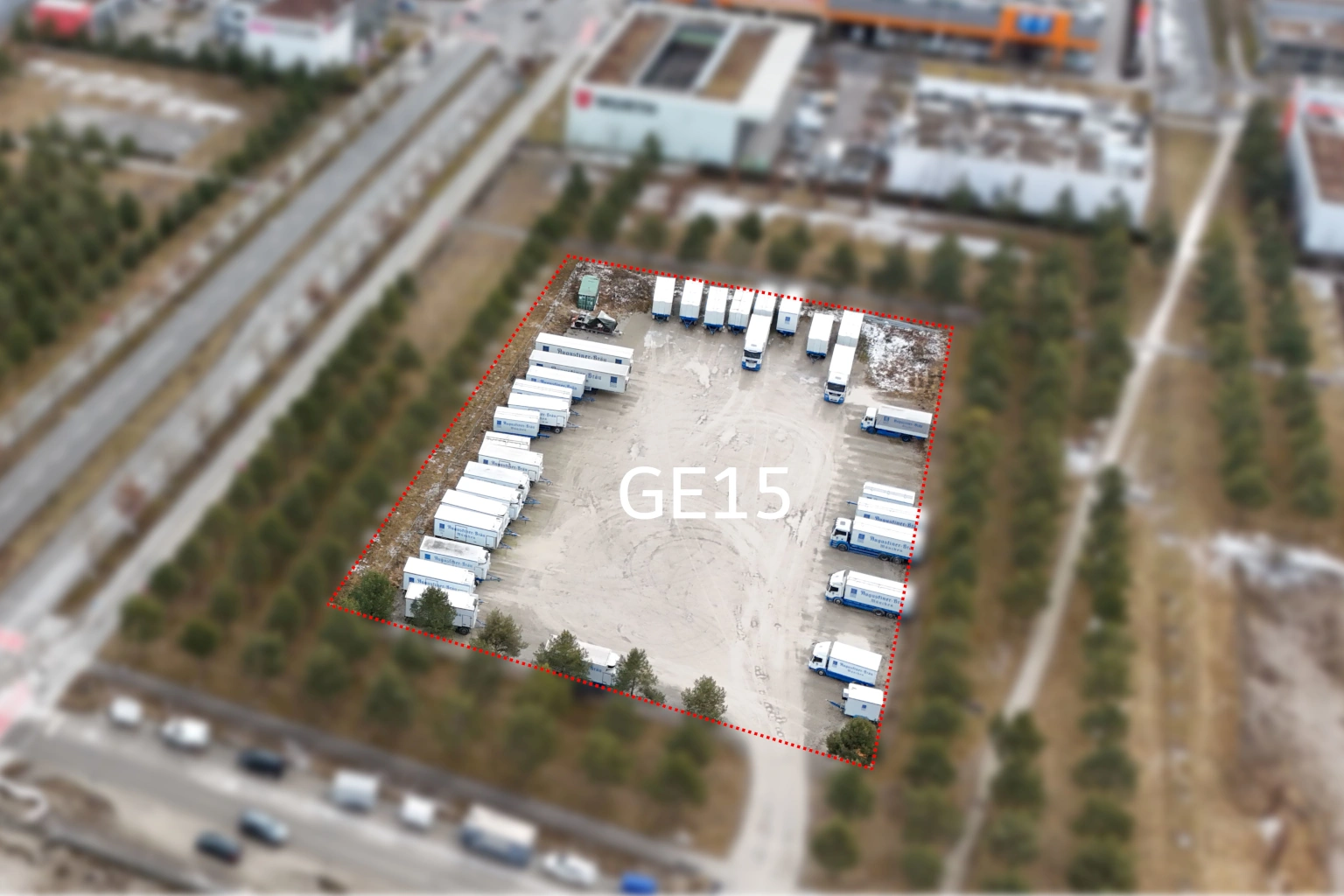 Luftbild Gewerbefläche Freiham GE15