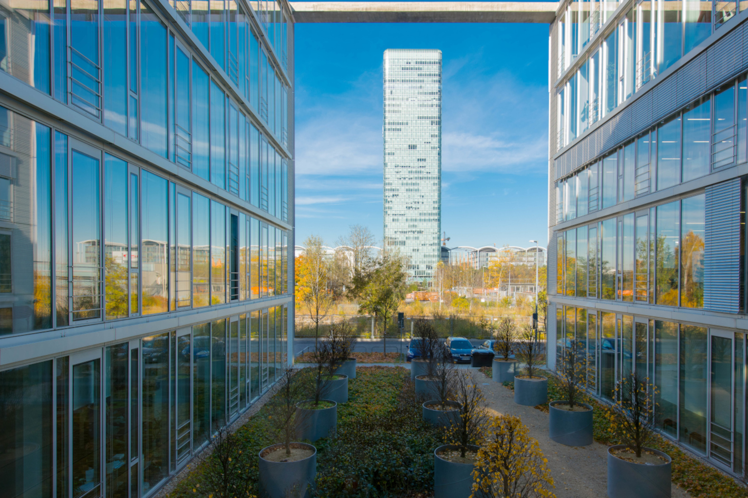 Neue Bürogebäude im Norden von München